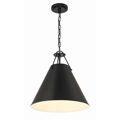 3 Light Pendant, Matte Black