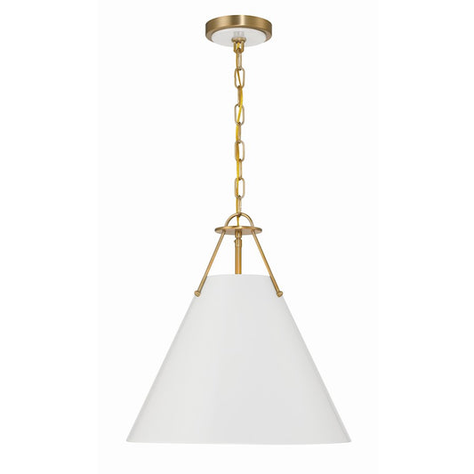 Crystorama Xavier 3 Light Pendant, Vibrant Gold - XAV-B8305-VG