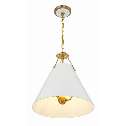 3 Light Pendant, Vibrant Gold