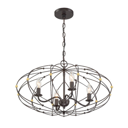 Zucca Chandelier, English Bronze