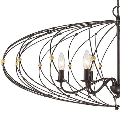 Zucca Chandelier, English Bronze