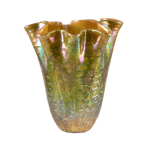 Dale Tiffany Prismatic Hand Blown Art Glass Vase - AV15530