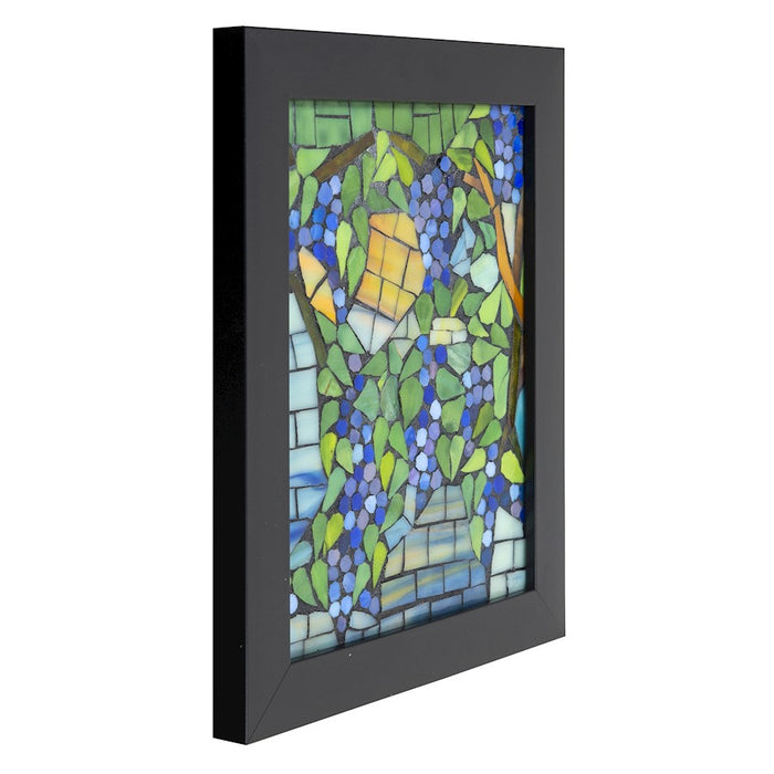 Dale Tiffany Grapevine Mosaic Art Glass Wall Panel