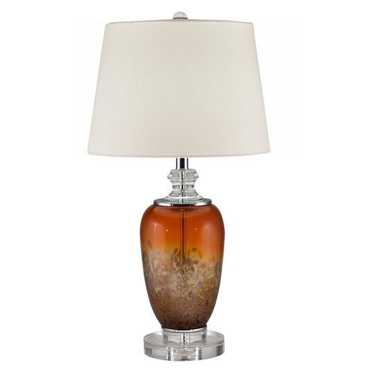 Dale Tiffany Daiquiri LED Hand Blown Art Glass Table Lamp, Clear - SAT16003LED