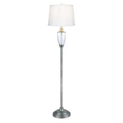 Dale Tiffany Castle Mountains 24% Lead Crystal Floor Lamp, Nickel - SGF17178F