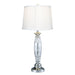 Dale Tiffany Powis 24% Lead Crystal Table Lamp, Polished Chrome - SGT16160F