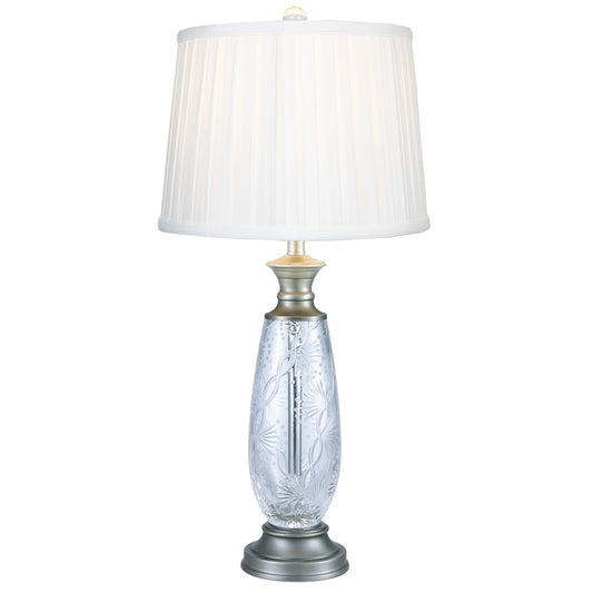 Dale Tiffany Impressionable Crystal Table Lamp, Antique Nickel - SGT17163F