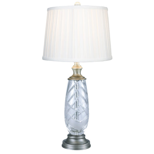 Dale Tiffany Lake Butler 24% Lead Crystal Table Lamp, Antique Nickel - SGT17164F