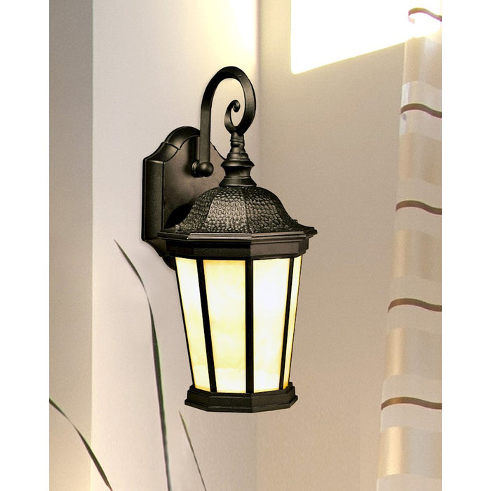 Dale Tiffany North Point Tiffany Outdoor Wall Sconce, Golden Black