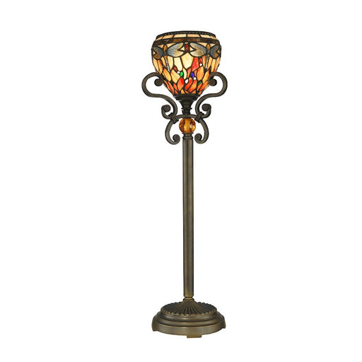 Dale Tiffany Briar Dragonfly Buffet Lamp, Golden Antique Bronze - TB10098