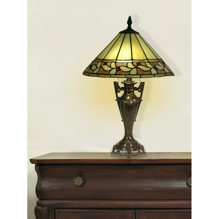 Dale Tiffany Barringer Tiffany Table Lamp, Fieldstone