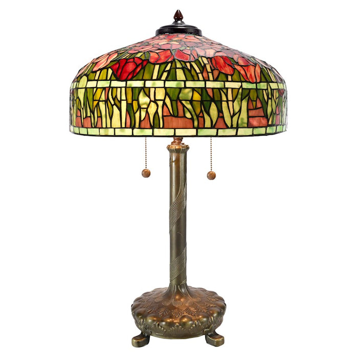 Dale Tiffany Arabella Tiffany Table Lamp, Antique Bronze - TT90423