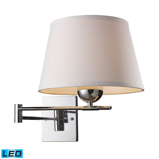 ELK Lighting Lanza 1-Light Swingarm Wall Lamp, Chrome/Shade, LED - 10106-1-LED