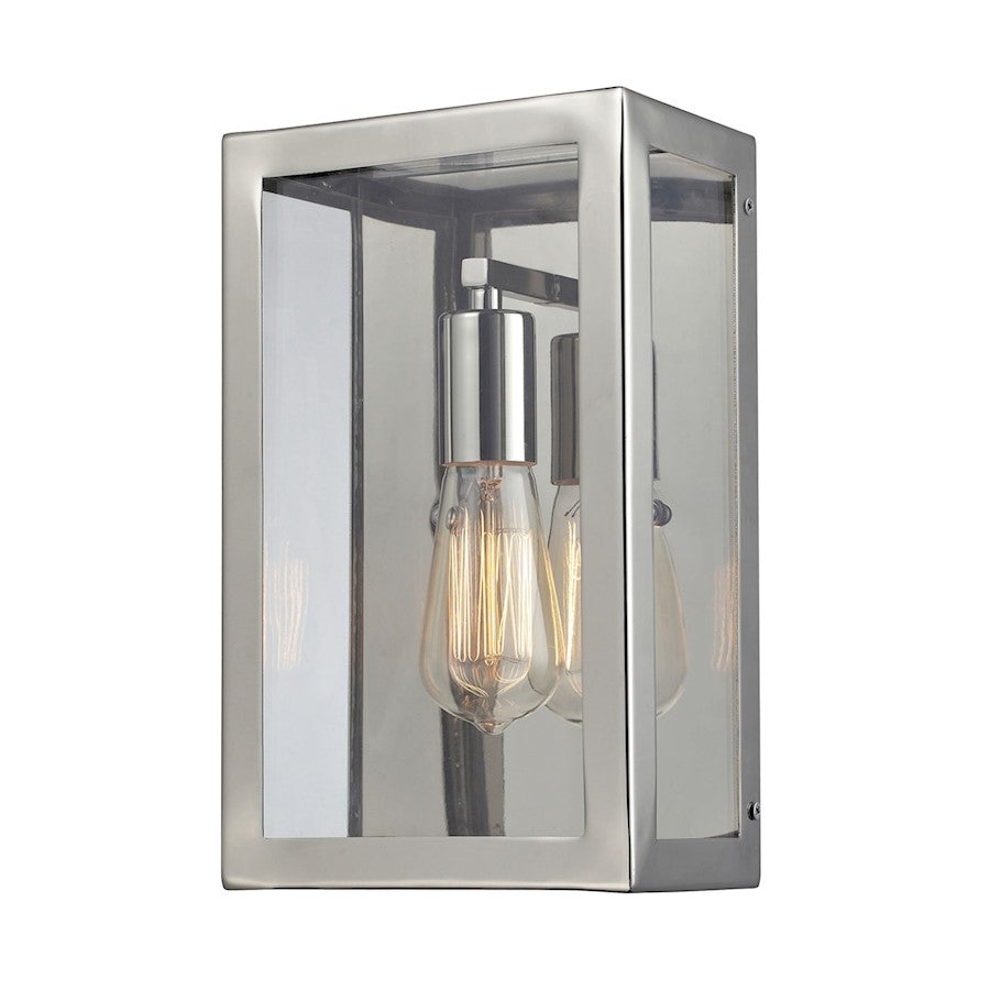 ELK Lighting Parameters 1-Light Sconce, Polished Chrome/Clear Glass - 31210-1