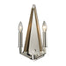 ELK Lighting Madera 2-Light Wall Lamp, Polished Nickel and Taupe - 31470-2