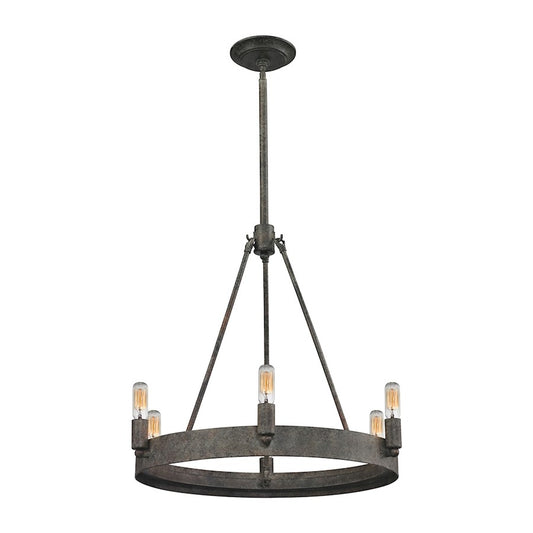 ELK Lighting Lewisburg 6-Light Chandelier, Malted Rust - 31820-6