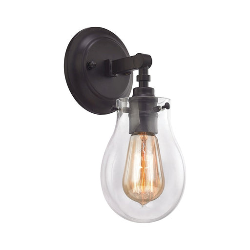 ELK Lighting Jaelyn 1-Light Vanity Lamp, Oil Rubbed Bronze/Clear Glass - 31930-1