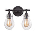 ELK Lighting Jaelyn 2-Light Vanity Lamp, Oil Rubbed Bronze/Clear Glass - 31931-2