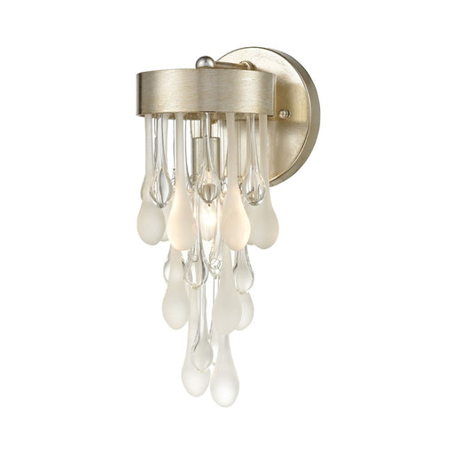 ELK Lighting Morning Frost 1-Light Sconce, Silver/Clear /Frosted Drops - 32340-1