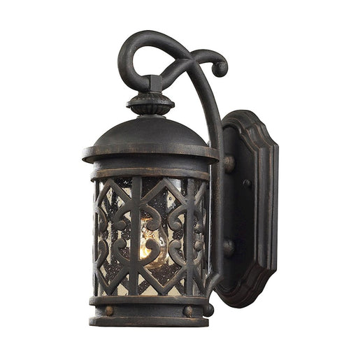 ELK Lighting Tuscany Coast 1-Light Outdoor Wall Lantern, Charcoal - 42060-1