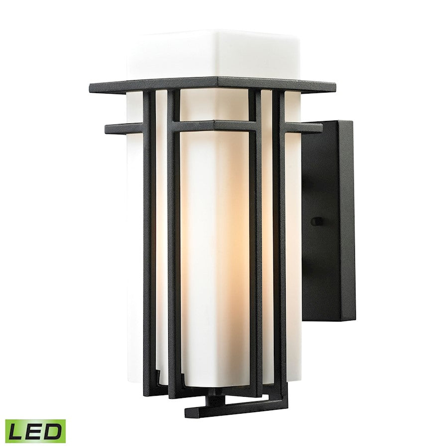 ELK Lighting Croftwell 1-Light Small Outdoor Wall, Black, LED - 45085-1-LED