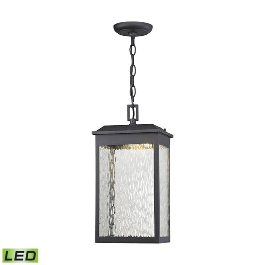 ELK Lighting Newcastle 1-Light Outdoor Pendant, Black, LED - 45203-LED