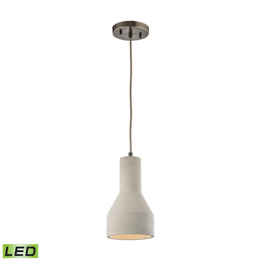 ELK Lighting Urban Form 6" Mini Pendant, Nickel/Concrete, LED - 45331-1-LED