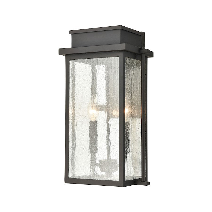 ELK Lighting Braddock 2-Light Outdoor Sconce, Bronze/Seedy - 45441-2