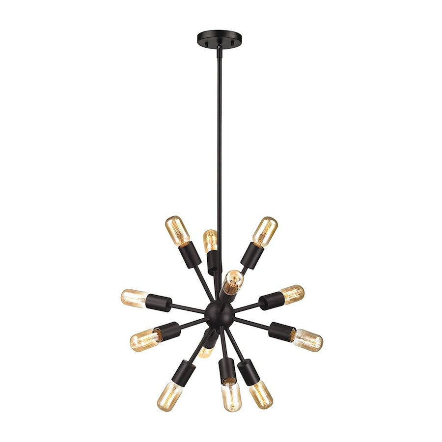 ELK Lighting Delphine 12-Light 16" Chandelier, Oil Rubbed Bronze - 46230-12