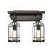 ELK Lighting Southwick 2-Light Vanity Lamp, Bronze/Clear Blown Glass - 46281-2