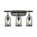 ELK Lighting Southwick 3-Light Vanity Lamp, Bronze/Clear Blown Glass - 46282-3