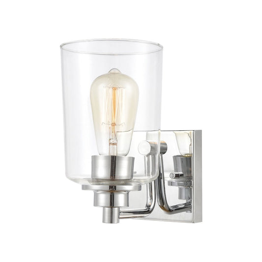 ELK Lighting Robins 1-Light Vanity Light, Polished Chrome/Clear Glass - 46620-1