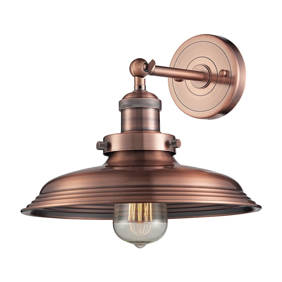 ELK Lighting Newberry 1-Light Wall Lamp, Antique Copper - 55030-1