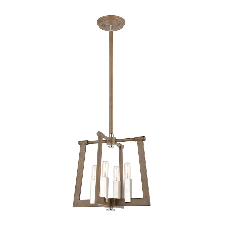 ELK Lighting Axis 13" 4-Light Pendant, Light Wood - 55052-4