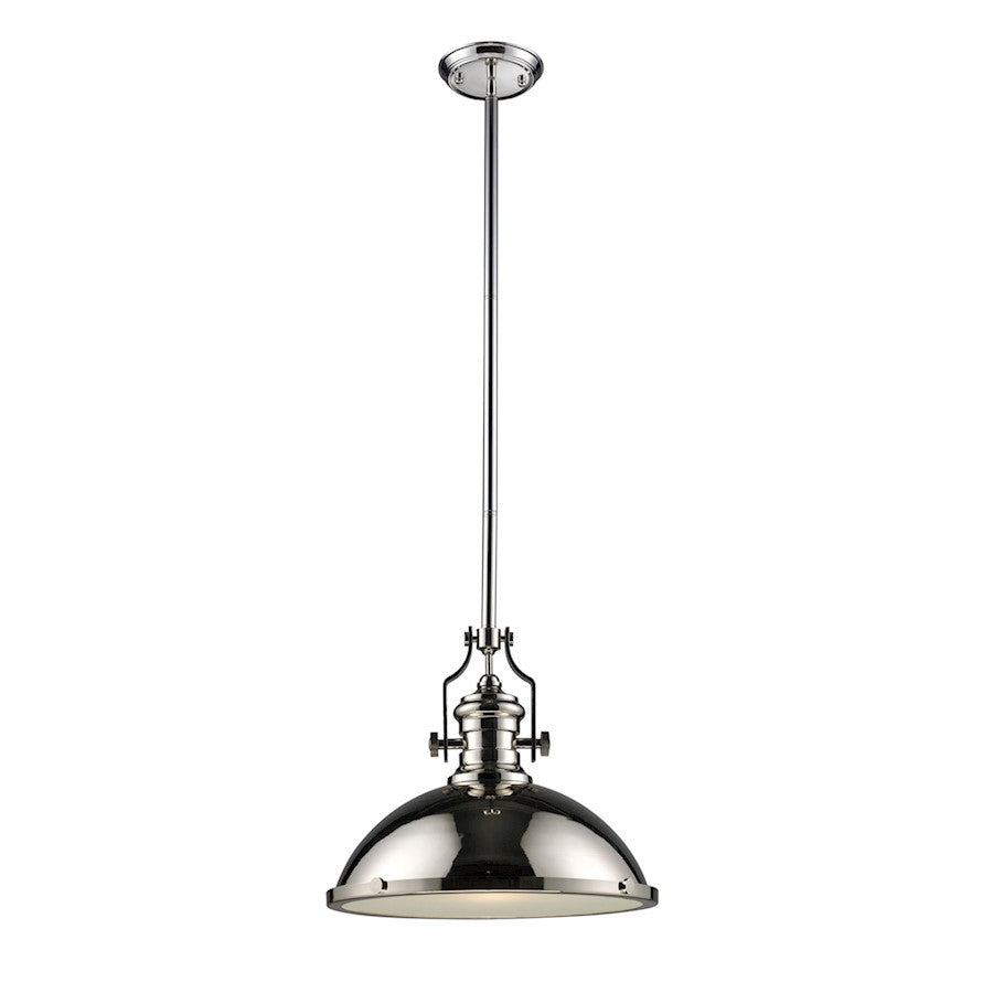 ELK Lighting Chadwick 1-Light Pendant, Polished Nickels - 66118-1