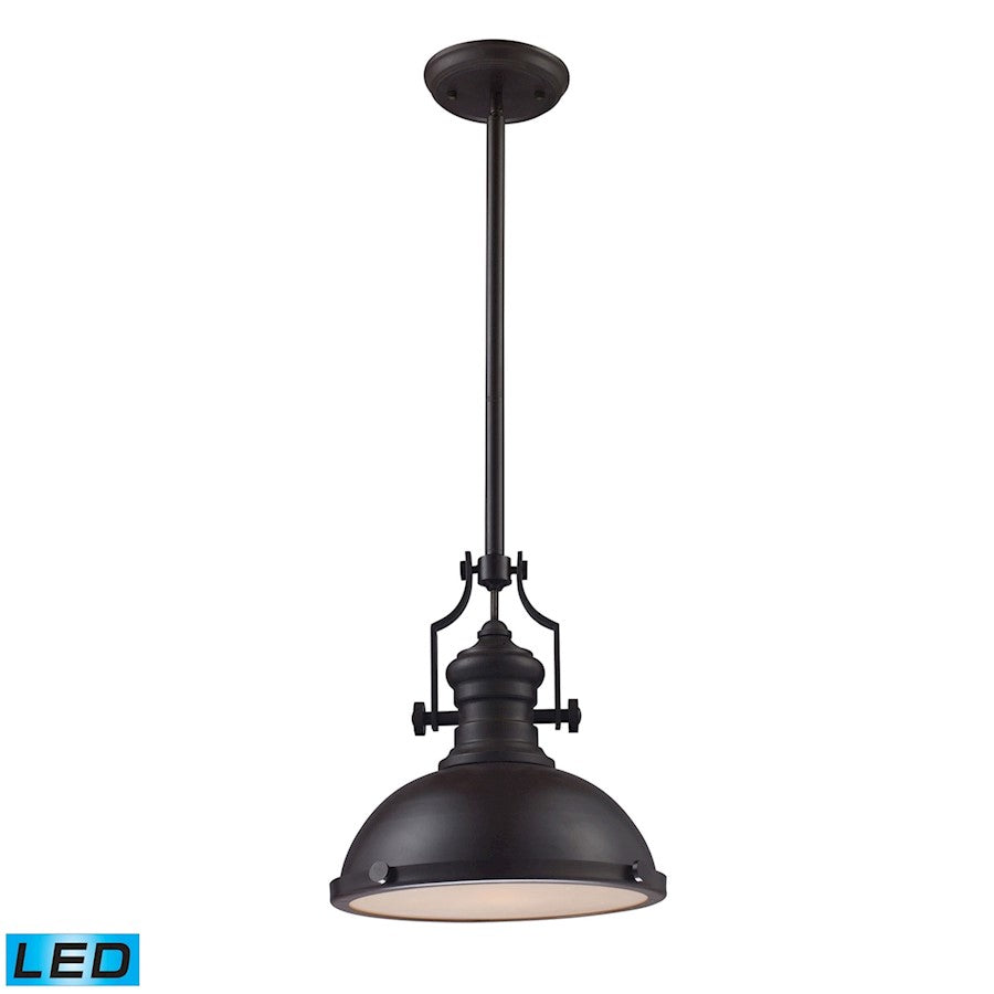 ELK Lighting Chadwick 1-Light 13" Pendant, Oiled Bronze, LED - 66134-1-LED