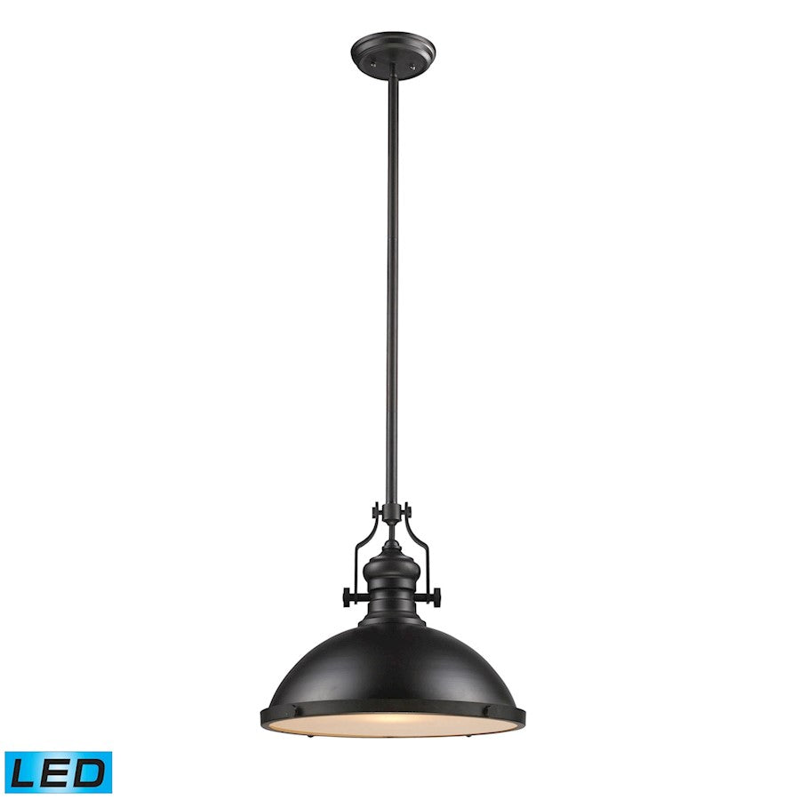 ELK Lighting Chadwick 1-Light 17" Pendant, Oiled Bronze, LED - 66138-1-LED