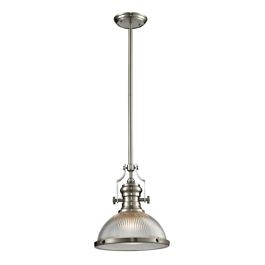 ELK Lighting Chadwick 1-Light 13" Pendant, Satin Nickel - 66523-1