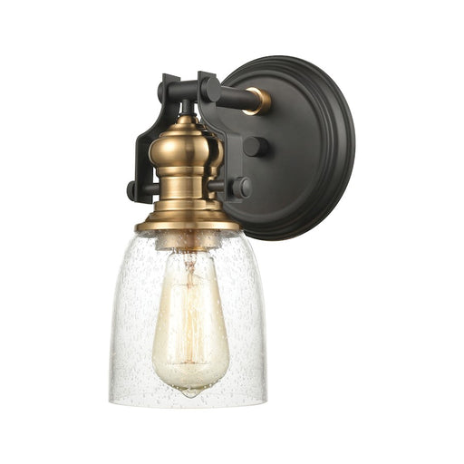 ELK Lighting Chadwick 4-Light Small Vanity Light, Bronze & Brass/Seedy - 66684-1