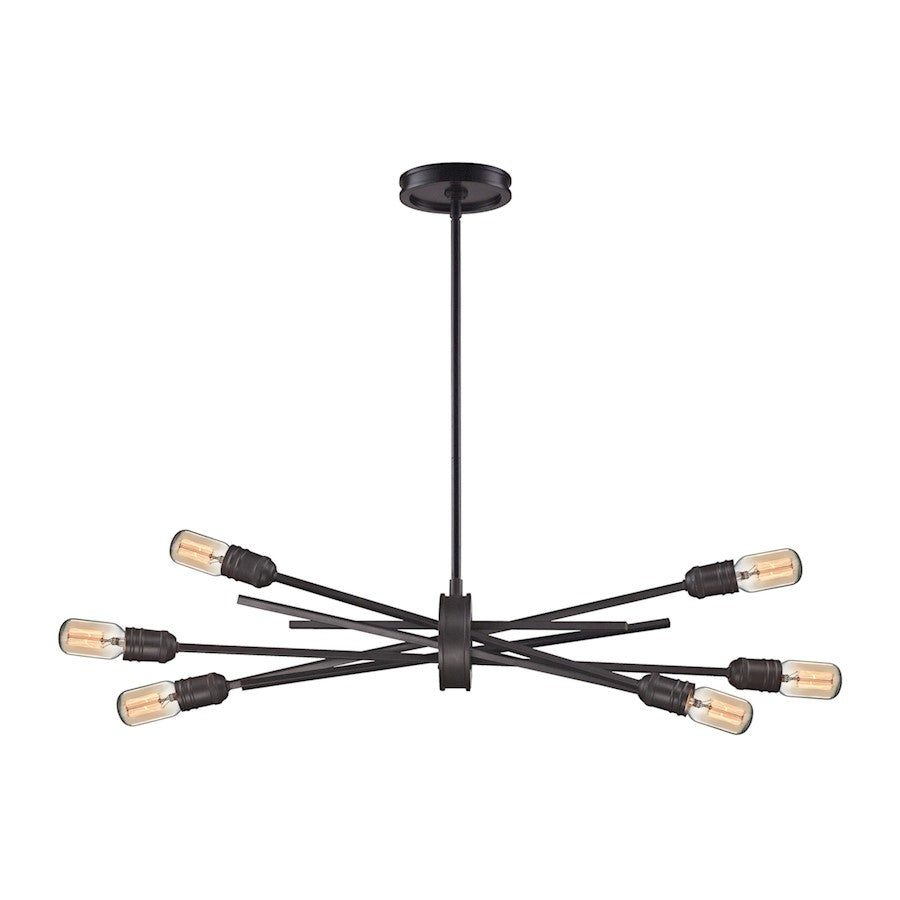 ELK Lighting Xenia 6-Light 31" Chandelier, Oil Rubbed Bronze - 66911-6