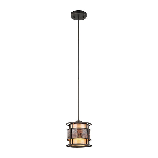 ELK Lighting Tremont 1-Light Mini Pendant, Bronze/Brown, Adapter - 70262-1-LA