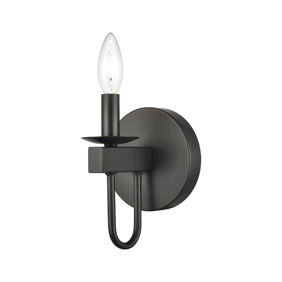 ELK Lighting Williamson 1-Light Vanity Light, Black - 75073-1