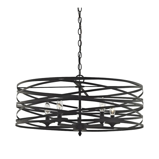 ELK Lighting Vorticy 5-Light Chandelier, Oil Rubbed Bronze/Metal Cage - 81186-5