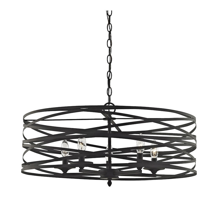 ELK Lighting Vorticy 5-Light Chandelier, Oil Rubbed Bronze/Metal Cage - 81186-5