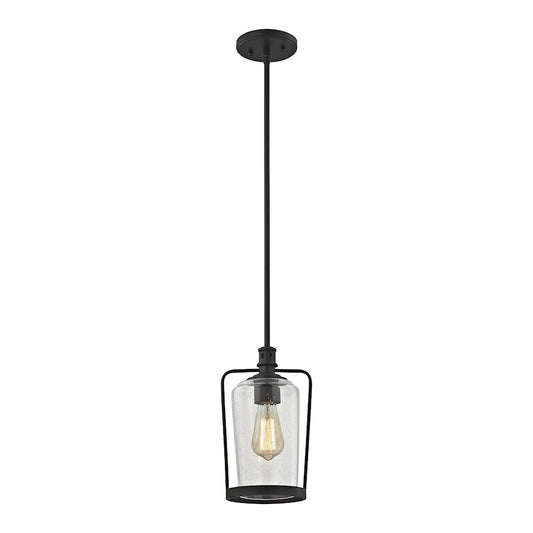 ELK Lighting Hamel Mini Pendant, Bronze Seedy, Adapter - 81225-1-LA