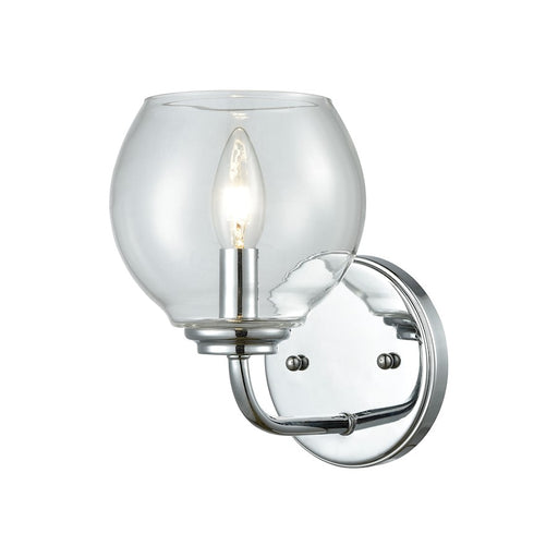 ELK Lighting Emory 1-Light Vanity Lamp, Chrome/Clear Blown Glass - 81360-1