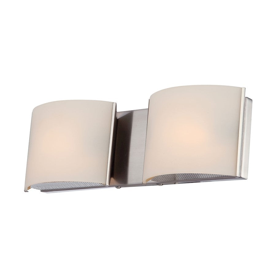 ELK Lighting Pandora 2-Light Vanity Sconce, Nickel/Opal Glass - BV6T2-10-16M