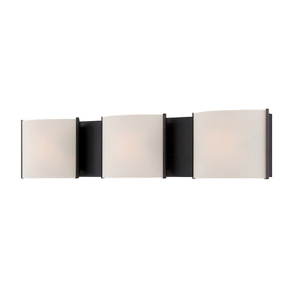 ELK Lighting Pandora 3-Light Vanity Sconce, Bronze/Opal Glass - BV6T3-10-45