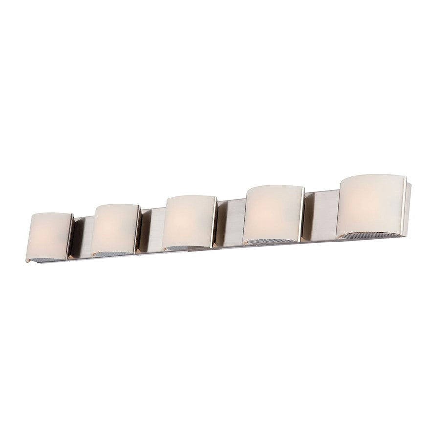 ELK Lighting Pandora 5-Light Vanity Sconce, Nickel/Opal Glass - BV6T5-10-16M