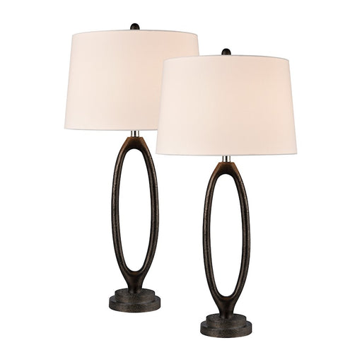 Elk Lighting Adair 34'' Table Lamp, Set of 2, Bronze/White - H0019-10325-S2